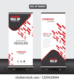 Roll up business brochure flyer banner design vertical template vector, cover presentation abstract geometric background, modern publication x-banner and flag-banner