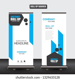 Roll up business brochure flyer banner design vertical template vector, cover presentation abstract geometric background, modern publication x-banner and flag-banner