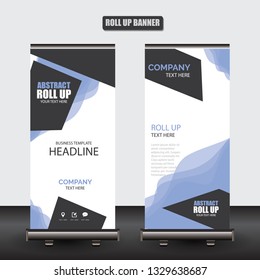 Roll up business brochure flyer banner design vertical template vector, cover presentation abstract geometric background, modern publication x-banner and flag-banner
