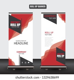 Roll up business brochure flyer banner design vertical template vector, cover presentation abstract geometric background, modern publication x-banner and flag-banner