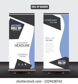 Roll up business brochure flyer banner design vertical template vector, cover presentation abstract geometric background, modern publication x-banner and flag-banner
