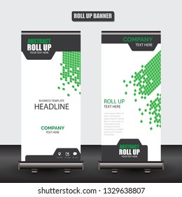 Roll up business brochure flyer banner design vertical template vector, cover presentation abstract geometric background, modern publication x-banner and flag-banner
