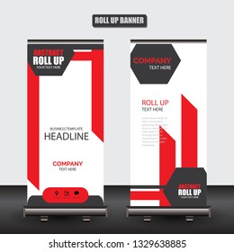 Roll up business brochure flyer banner design vertical template vector, cover presentation abstract geometric background, modern publication x-banner and flag-banner