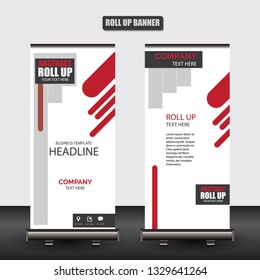 Roll up business brochure flyer banner design vertical template vector, cover presentation abstract geometric background, modern publication x-banner and flag-banner