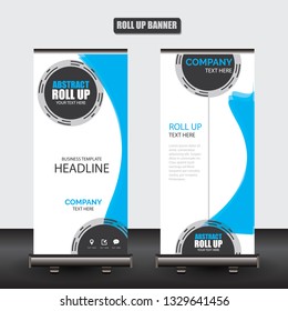 Roll up business brochure flyer banner design vertical template vector, cover presentation abstract geometric background, modern publication x-banner and flag-banner