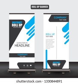 Roll up business brochure flyer banner design vertical template vector, cover presentation abstract geometric background, modern publication x-banner and flag-banner