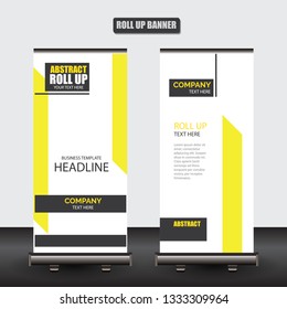 Roll up business brochure flyer banner design vertical template vector, cover presentation abstract geometric background, modern publication x-banner and flag-banner
