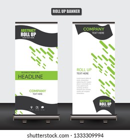 Roll up business brochure flyer banner design vertical template vector, cover presentation abstract geometric background, modern publication x-banner and flag-banner