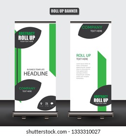 Roll up business brochure flyer banner design vertical template vector, cover presentation abstract geometric background, modern publication x-banner and flag-banner