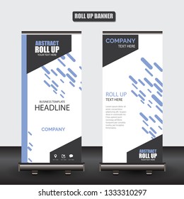 Roll up business brochure flyer banner design vertical template vector, cover presentation abstract geometric background, modern publication x-banner and flag-banner
