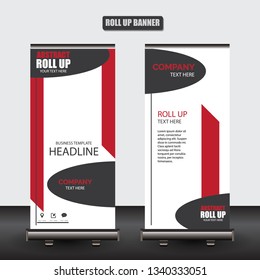 Roll up business brochure flyer banner design vertical template vector, cover presentation abstract geometric background, modern publication x-banner and flag-banner