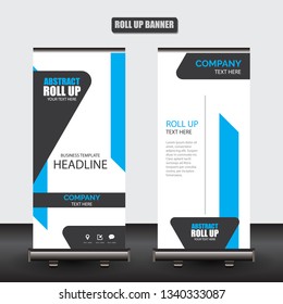Roll up business brochure flyer banner design vertical template vector, cover presentation abstract geometric background, modern publication x-banner and flag-banner