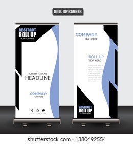 Roll up business brochure flyer banner design vertical template vector, cover presentation abstract geometric background, modern publication x-banner and flag-banner