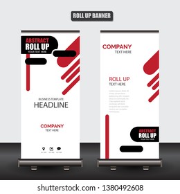Roll up business brochure flyer banner design vertical template vector, cover presentation abstract geometric background, modern publication x-banner and flag-banner