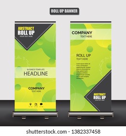 Roll up business brochure flyer banner design vertical template vector, cover presentation abstract geometric background, modern publication x-banner and flag-banner
