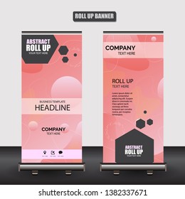 Roll up business brochure flyer banner design vertical template vector, cover presentation abstract geometric background, modern publication x-banner and flag-banner