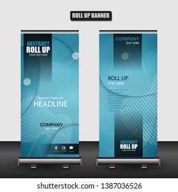 Roll up business brochure flyer banner design vertical template vector, cover presentation abstract geometric background, modern publication x-banner and flag-banner