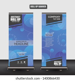 Roll up business brochure flyer banner design vertical template vector, cover presentation abstract geometric background, modern publication x-banner and flag-banner