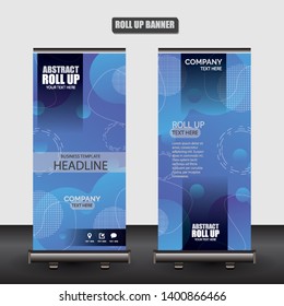 Roll up business brochure flyer banner design vertical template vector, cover presentation abstract geometric background, modern publication x-banner and flag-banner