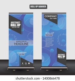 Roll up business brochure flyer banner design vertical template vector, cover presentation abstract geometric background, modern publication x-banner and flag-banner