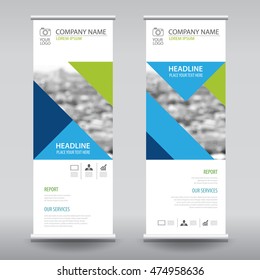 roll up business brochure flyer banner design vertical template vector, cover presentation abstract geometric background, modern publication