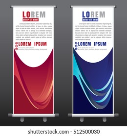 roll up business brochure flyer banner design vertical template vector, cover presentation abstract background, modern publication x-banner and flag-banner layout in rectangle size on black background