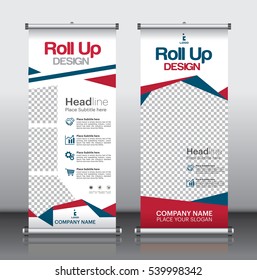 roll up business brochure flyer banner design vertical template vector, cover presentation abstract geometric background, modern publication x-banner and flag-banner, layout in rectangle size.