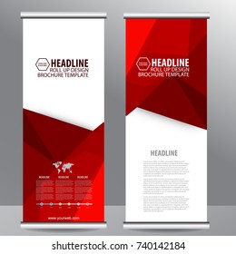 Roll up business brochure flyer banner design vertical template vector, cover presentation abstract geometric background, modern publication x-banner and flag-banner,carpet design