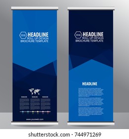 Roll up business brochure flyer banner design vertical template vector, cover presentation ,infographics,abstract geometric background, modern publication x-banner and flag-banner,carpet design.