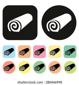 Roll cake icon. Cake icon. dessert icon