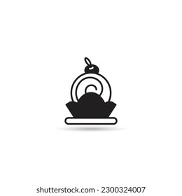 roll cake icon on white background