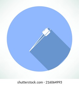 roll with chopsticks icon