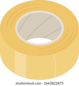 Rolo de fita de embalagem clara
