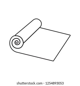 roll cloth icon. Element of cyber security for mobile concept and web apps icon. Thin line icon for website design and development, app development