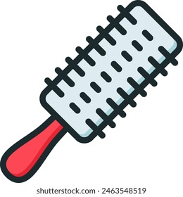 Roll comb icon. Icon about barbershop