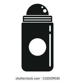 Roll deodorant bottle icon. Simple illustration of roll deodorant bottle vector icon for web design isolated on white background