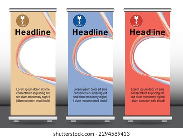 Plantilla de presentación de simulación de banner de diseño de resumen
