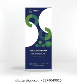 Roll up design, creative background for advertising, layouts for seminars, business conferences, exhibitions