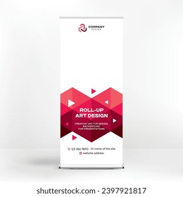 Roll up design, creative background for advertising, layouts for seminars, business conferences, exhibitions