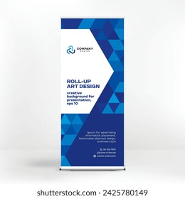 Roll up design, creative background for advertising, layouts for seminars, business conferences, exhibitions