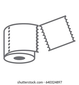 roll disconnect vector icon