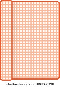 Rolle von Gewebe oder Mesh