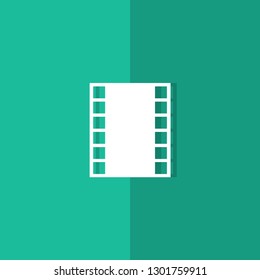 roll film icon. movie symbol. flat design rectangle vector.