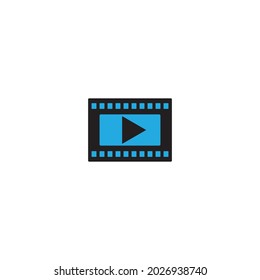 Roll film logo template  vector icon illustration design 