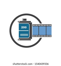 roll filmstrip vector illustration design  template