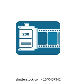 roll filmstrip vector illustration design  template