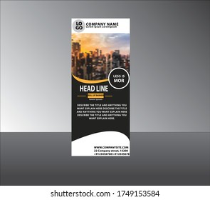 roll up flyer banner design vertical template vector, abstract, geometric, background, modern x-banner and flag banner, to your business, project, services.