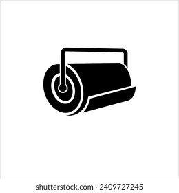 Roll Icon, Mat, Rug, Carpet Or Paper Roll Icon Of Anything Vector Art Illustration