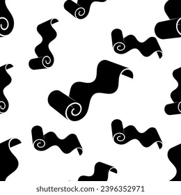 Roll Icon Seamless Pattern, Mat, Rug, Carpet Or Paper Roll Icon Of Anything Vector Art Illustration