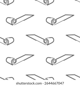 Ícone De Rolo Padrão Sem Costura, Esteira, Tapete, Tapete Ou Ícone De Rolo De Papel De Qualquer Ilustração De Arte Vetorial